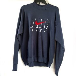 Nike Air Embroidered Navy‎ Crewneck - Large